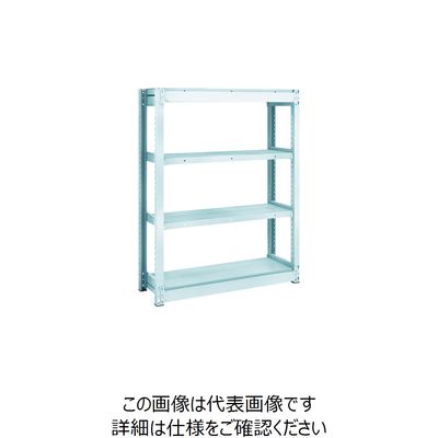 TRUSCO TUG型軽量ボルトレス棚 100kg 単体型 940×324×H1200 4段 TUG100-43K-4 1台(1個)（直送品）