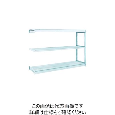 トラスコ中山 TRUSCO TUG型軽量棚100kg連結 1840X474XH1200 3段 TUG100-46S-3B 1台(1個)（直送品）