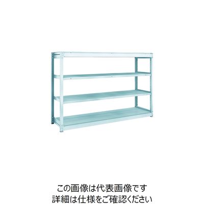 TRUSCO TUG型軽量ボルトレス棚 100kg 単体型 1840×474×H1200 4段 TUG100-46S-4 1台(1個)（直送品）