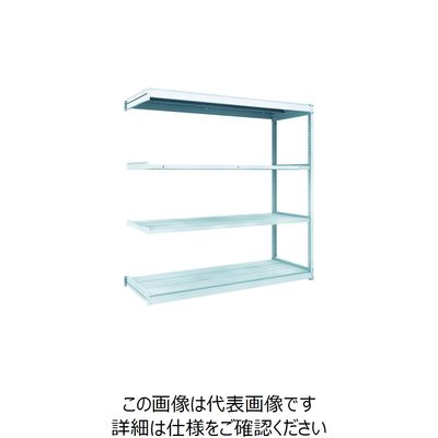 トラスコ中山 TRUSCO TUG型軽量棚100kg連結 1840X624XH1800 4段 TUG100-66L-4B 1台(1個)（直送品）