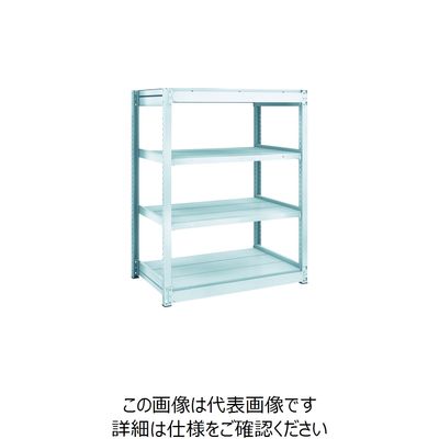 TRUSCO TUG型軽量ボルトレス棚 100kg 単体型 940×624×H1200 4段 TUG100-43L-4 1台(1個)（直送品）