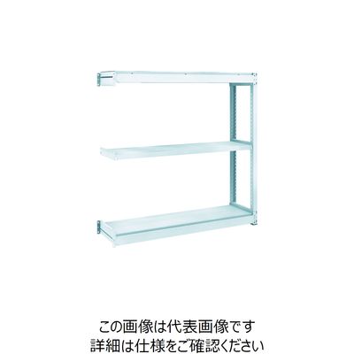 トラスコ中山 TRUSCO TUG型軽量棚100kg連結 1240X324XH1200 3段 TUG100-44K-3B 1台(1個)（直送品）
