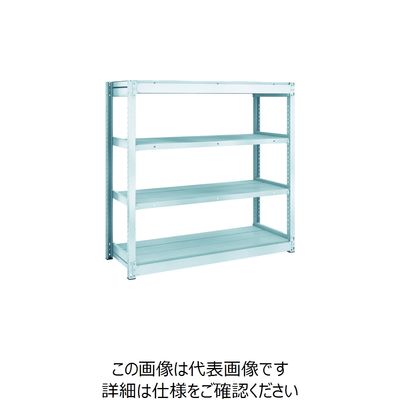 TRUSCO TUG型軽量ボルトレス棚 100kg 単体型 1240×474×H1200 4段 TUG100-44S-4 1台(1個)（直送品）