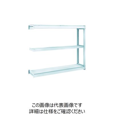 トラスコ中山 TRUSCO TUG型軽量棚100kg連結 1540X324XH1200 3段 TUG100-45K-3B 1台(1個)（直送品）