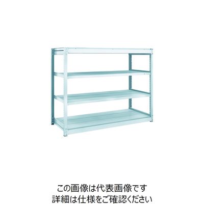 TRUSCO TUG型軽量ボルトレス棚 100kg 単体型 1540×624×H1200 4段 TUG100-45L-4 1台(1個)（直送品）