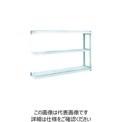 トラスコ中山 TRUSCO TUG型軽量棚100kg連結 1840X324XH1200 3段 TUG100-46K-3B 1台(1個)（直送品）