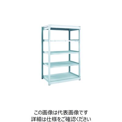 TRUSCO TUG型軽量ボルトレス棚 100kg 単体型 940×624×H1500 5段 TUG100-53L-5 1台(1個)（直送品）