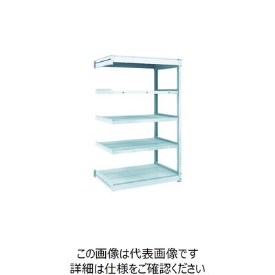 TRUSCO TUG型軽量ボルトレス棚 100kg 連結型 940×624×H1500 5段 TUG100-53L-5B 1台(1個)（直送品）