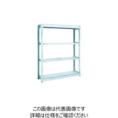 トラスコ中山 TRUSCO TUG型軽量棚100kg単体 1240X324XH1500 4段 TUG100-54K-4 1台(1個)（直送品）