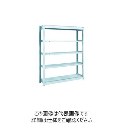 TRUSCO TUG型軽量ボルトレス棚 100kg 単体型 1240×324×H1500 5段 TUG100-54K-5 1台(1個)（直送品）