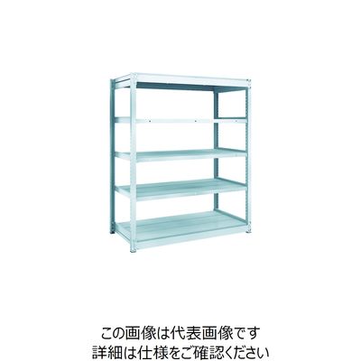 TRUSCO TUG型軽量ボルトレス棚 100kg 単体型 1240×624×H1500 5段 TUG100-54L-5 1台(1個)（直送品）