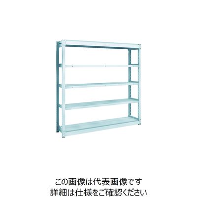 TRUSCO TUG型軽量ボルトレス棚 100kg 単体型 1540×324×H1500 5段 TUG100-55K-5 1台(1個)（直送品）