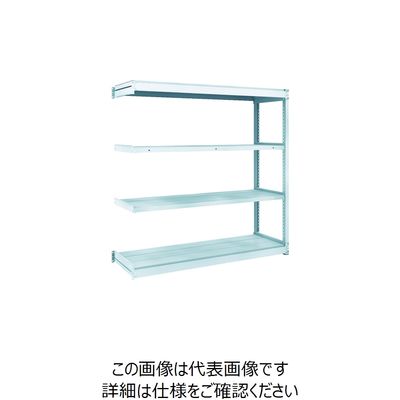 トラスコ中山 TRUSCO TUG型軽量棚100kg連結 1540X474XH1500 4段 TUG100-55S-4B 1台(1個)（直送品）