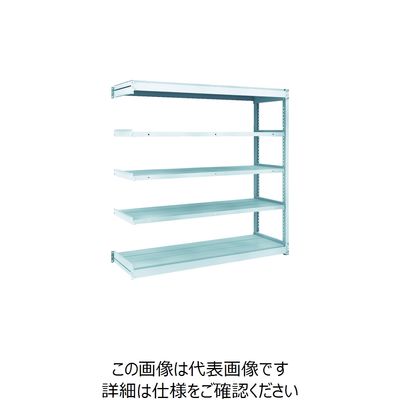 TRUSCO TUG型軽量ボルトレス棚 100kg 連結型 1540×474×H1500 5段 TUG100-55S-5B 1台(1個)（直送品）