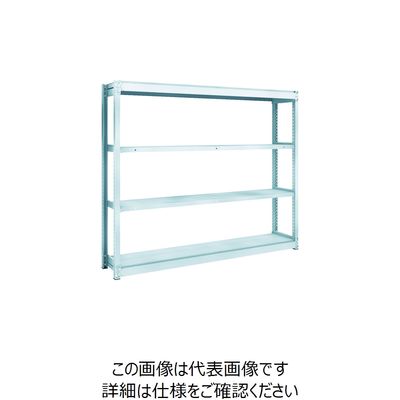 トラスコ中山 TRUSCO TUG型軽量棚100kg単体 1840X324XH1500 4段 TUG100-56K-4 1台(1個)（直送品）