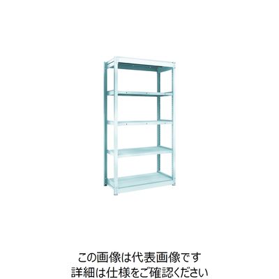 TRUSCO TUG型軽量ボルトレス棚 100kg 単体型 940×474×H1800 5段 TUG100-63S-5 1台(1個)（直送品）