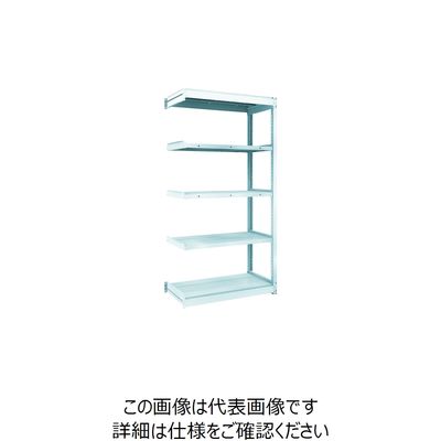 TRUSCO TUG型軽量ボルトレス棚 100kg 連結型 940×474×H1800 5段 TUG100-63S-5B 1台(1個)（直送品）