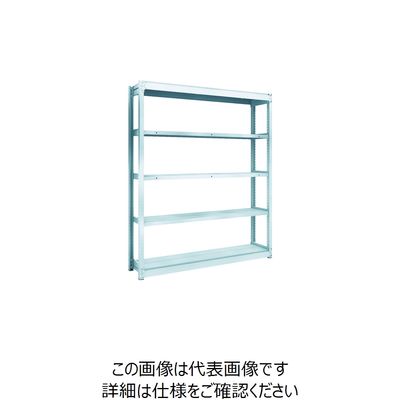 TRUSCO TUG型軽量ボルトレス棚 100kg 単体型 1540×324×H1800 5段 TUG100-65K-5 1台(1個)（直送品）