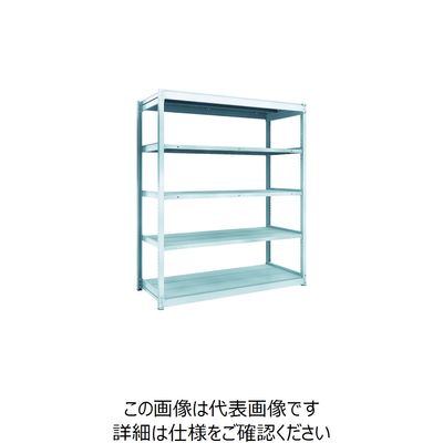 TRUSCO TUG型軽量ボルトレス棚 100kg 単体型 1540×624×H1800 5段 TUG100-65L-5 1台(1個)（直送品）