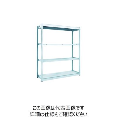 トラスコ中山 TRUSCO TUG型軽量棚100kg単体 1540X474XH1800 4段 TUG100-65S-4 1台(1個)（直送品）