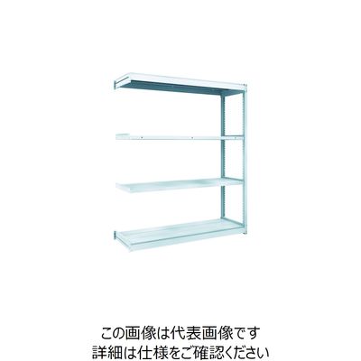 トラスコ中山 TRUSCO TUG型軽量棚100kg連結 1540X474XH1800 4段 TUG100-65S-4B 1台(1個)（直送品）