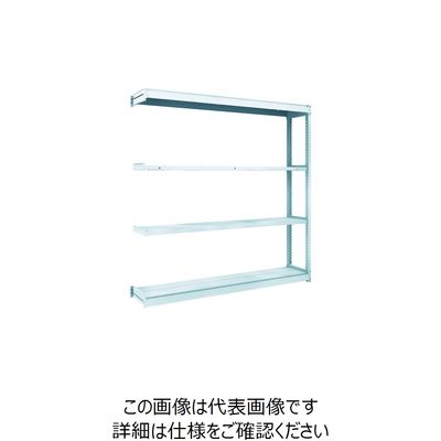 トラスコ中山 TRUSCO TUG型軽量棚100kg連結 1840X324XH1800 4段 TUG100-66K-4B 1台(1個)（直送品）