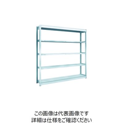 TRUSCO TUG型軽量ボルトレス棚 100kg 単体型 1840×324×H1800 5段 TUG100-66K-5 1台(1個)（直送品）