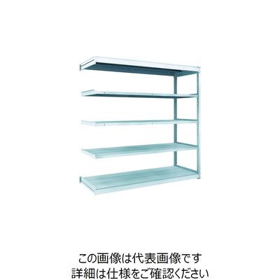 TRUSCO TUG型軽量ボルトレス棚 100kg 連結型 1840×624×H1800 5段 TUG100-66L-5B 1台(1個)（直送品）