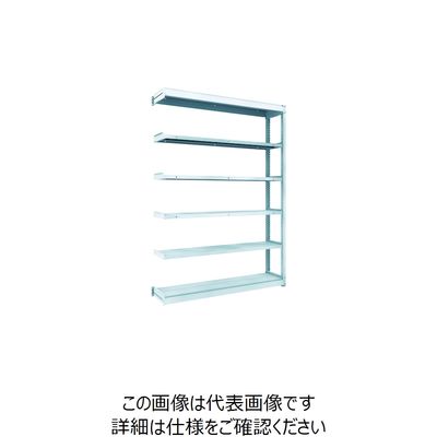 TRUSCO TUG型軽量ボルトレス棚 100kg 連結型 1540×324×H2100 6段 TUG100-75K-6B 1台(1個)（直送品）