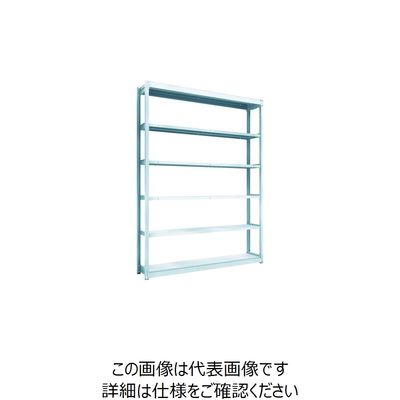 TRUSCO TUG型軽量ボルトレス棚 100kg 単体型 1840×324×H2400 6段 TUG100-86K-6 1台(1個)（直送品）