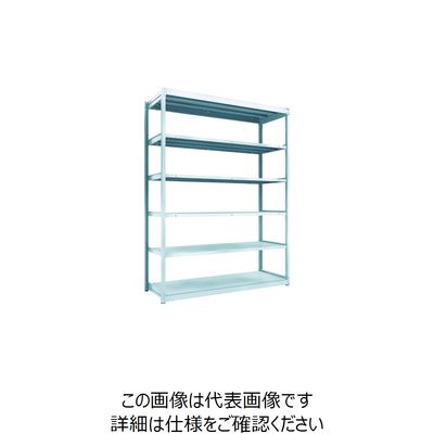 TRUSCO TUG型軽量ボルトレス棚 100kg 単体型 1840×624×H2400 6段 TUG100-86L-6 1台(1個)（直送品）
