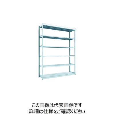 TRUSCO TUG型軽量ボルトレス棚 100kg 単体型 1840×474×H2400 6段 TUG100-86S-6 1台(1個)（直送品）