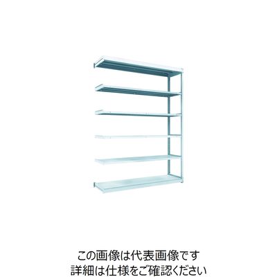 TRUSCO TUG型軽量ボルトレス棚 100kg 連結型 1840×474×H2400 6段 TUG100-86S-6B 1台(1個)（直送品）