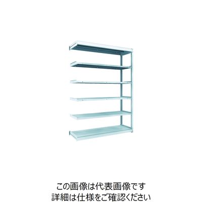 TRUSCO TUG型軽量ボルトレス棚 100kg 連結型 1540×474×H2100 6段 TUG100-75S-6B 1台(1個)（直送品）