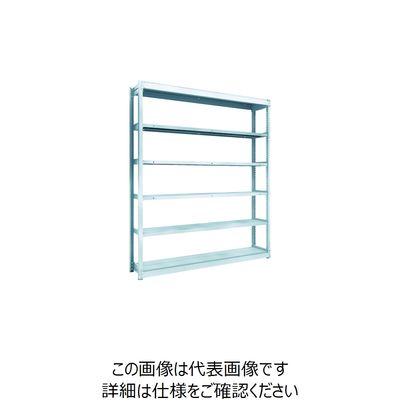 TRUSCO TUG型軽量ボルトレス棚 100kg 単体型 1840×324×H2100 6段 TUG100-76K-6 1台(1個)（直送品）