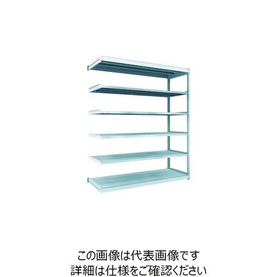 TRUSCO TUG型軽量ボルトレス棚 100kg 連結型 1840×624×H2100 6段 TUG100-76L-6B 1台(1個)（直送品）