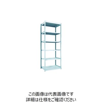 TRUSCO TUG型軽量ボルトレス棚 100kg 単体型 940×624×H2400 6段 TUG100-83L-6 1台(1個)（直送品）