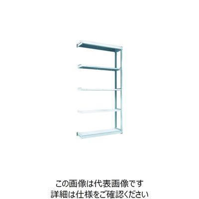 トラスコ中山 TRUSCO TUG型軽量棚100kg連結 1240X324XH2400 5段 TUG100-84K-5B 1台(1個)（直送品）