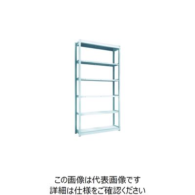 TRUSCO TUG型軽量ボルトレス棚 100kg 単体型 1240×324×H2400 6段 TUG100-84K-6 1台(1個)（直送品）