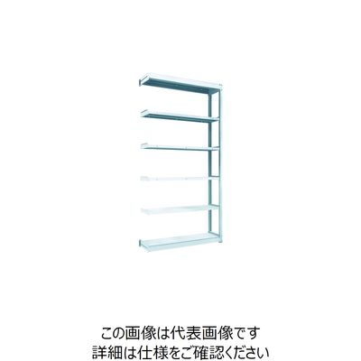 TRUSCO TUG型軽量ボルトレス棚 100kg 連結型 1240×324×H2400 6段 TUG100-84K-6B 1台(1個)（直送品）