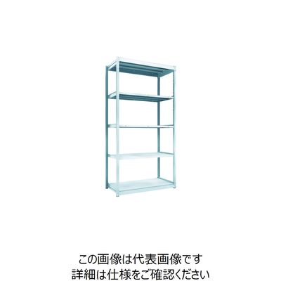 トラスコ中山 TRUSCO TUG型軽量棚100kg単体 1240X624XH2400 5段 TUG100-84L-5 1台(1個)（直送品）