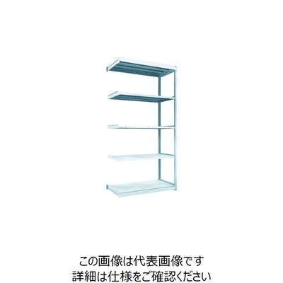 トラスコ中山 TRUSCO TUG型軽量棚100kg連結 1240X624XH2400 5段 TUG100-84L-5B 1台(1個)（直送品）