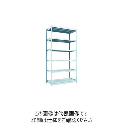 TRUSCO TUG型軽量ボルトレス棚 100kg 単体型 1240×624×H2400 6段 TUG100-84L-6 1台(1個)（直送品）