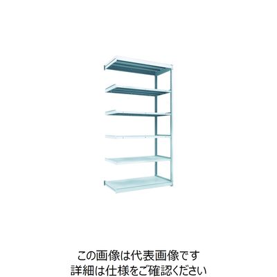 TRUSCO TUG型軽量ボルトレス棚 100kg 連結型 1240×624×H2400 6段 TUG100-84L-6B 1台(1個)（直送品）