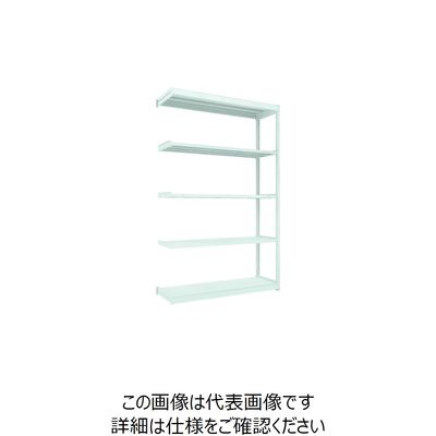 トラスコ中山 TRUSCO TUG型軽量棚100kg連結 1540X474XH2400 5段 TUG100-85S-5B 1台(1個)（直送品）