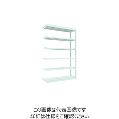 TRUSCO TUG型軽量ボルトレス棚 100kg 連結型 1540×474×H2400 6段 TUG100-85S-6B 1台(1個)（直送品）