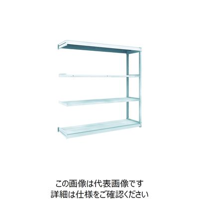トラスコ中山 TRUSCO TUG型軽量棚100kg連結 1840X474XH1800 4段 TUG100-66S-4B 1台(1個)（直送品）
