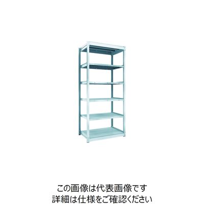 TRUSCO TUG型軽量ボルトレス棚 100kg 単体型 940×624×H2100 6段 TUG100-73L-6 1台(1個)（直送品）