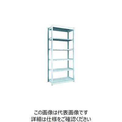 TRUSCO TUG型軽量ボルトレス棚 100kg 単体型 940×474×H2100 6段 TUG100-73S-6 1台(1個)（直送品）