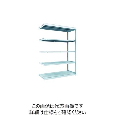 トラスコ中山 TRUSCO TUG型軽量棚100kg連結 1540X624XH2100 5段 TUG100-75L-5B 1台(1個)（直送品）